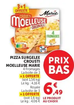 Hyper U Marie Pizza surgelée crousti moelleuse offre