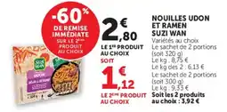 U Express SUZI WAN NOUILLLES UDON ET RAMEN offre