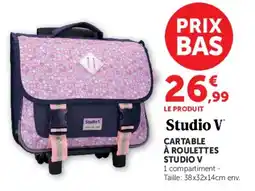 Hyper U Studio V CARTABLE À ROULETTES offre