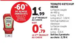 U Express HEINZ TOMATO KETCHUP offre