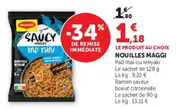 Super U Maggi Saucy Noodles Pad Thai offre