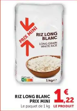 U Express RIZ LONG BLANC PRIX MINI offre