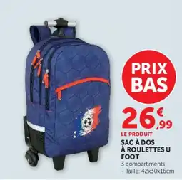 Hyper U SAC À DOS U FOOT offre