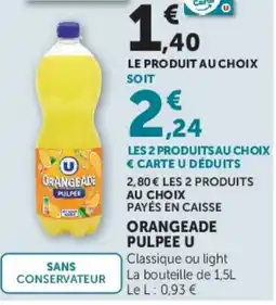 Hyper U ORANGEADE U offre