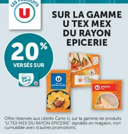 Super U U tex mex du rayon offre