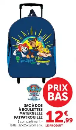 Hyper U PATPATROUILLE SAC À DOS À ROULETTE offre