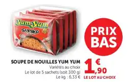 Hyper U YumYum Soupe de nouilles offre