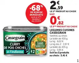 Hyper U Cassegrain legumes cuisines offre