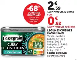 Hyper U Cassegrain legumes cuisines offre