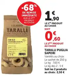 Super U Taralli Puglia Saporì offre