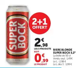 Super U SUPER BOCK offre
