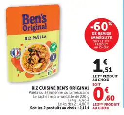 Super U Ben's Original Riz Paëlla offre