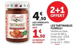 Super U Florelli Tartinable offre
