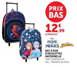 Hyper U Disney SAC À DOS À ROULETTES MATERNELLE offre