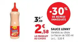Hyper U Sauce Lenny offre