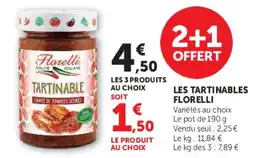 Hyper U Florelli Tartinable offre