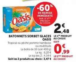 U Express Oasis Sorbet offre