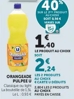 U Express ORANGEADE U offre