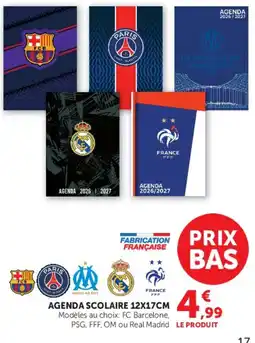 Hyper U AGENDA SCOLAIRE offre