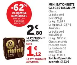 U Express Magnum mini batonnets glaces offre