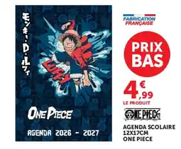 Hyper U ONE PIECE AGENDA SCOLAIRE offre