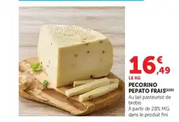 Super U PECORINO PEPATO offre