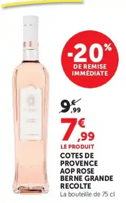 U Express BERNE Cotes de Provence AOP Rose offre
