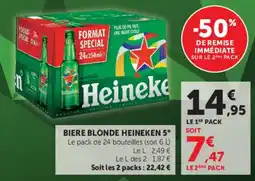 U Express Heineken Biere blonde offre