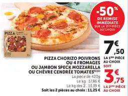 Hyper U Pizza Chorizo offre