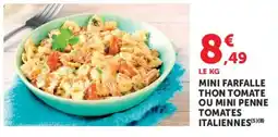Hyper U MINI FARFALLE THON TOMATE OU MINI PENNE TOMATES ITALIENNES offre