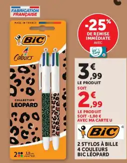 Hyper U BIC 4 Couleurs offre
