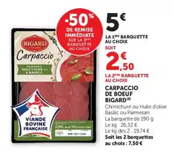 Super U Bigard Carpaccio offre