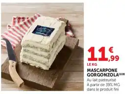 Hyper U MASCARPONE GORGONZOLA offre