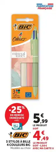 Hyper U BIC 4 Couleurs offre