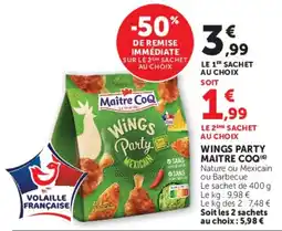 Hyper U Maitre CoQ Wings Party offre