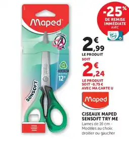 Hyper U Maped Ciseaux Sensoft Try Me offre