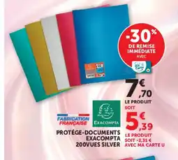 Hyper U Exacompta Protège-documents 200vues silver offre