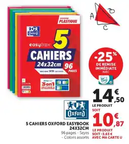Hyper U Oxford CAHIERS EASYBOOK offre