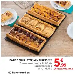 Hyper U BANDE FEUILLETÉE AUX FRUITS offre