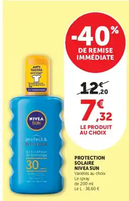 Super U NIVEA SUN protect & bronze offre