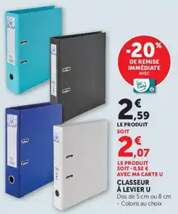 Hyper U CLASSEUR U offre