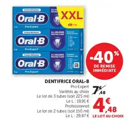 Hyper U Oral-B Dentifrice Pro Expert offre