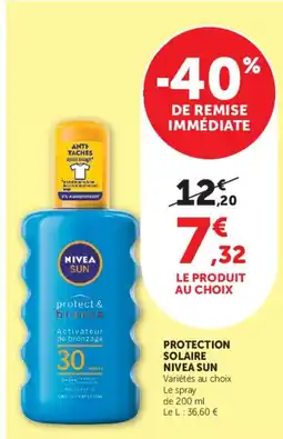 Hyper U NIVEA SUN protect & bronze offre