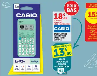 Hyper U CASIO CALCULATRICE SCIENTIFIQUE offre