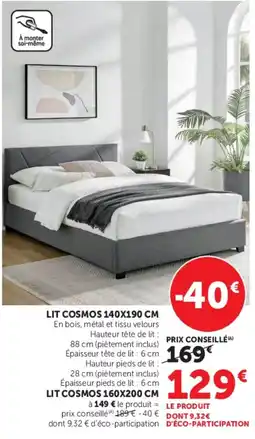 Hyper U Lit cosmos offre