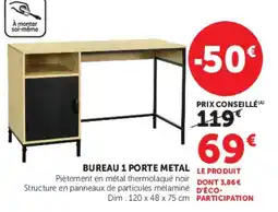 Hyper U BUREAU 1 PORTE METAL offre