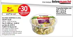 Intermarché Saint Eloi Olives vertes à l'ail offre