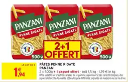 Intermarché PANZANI PÂTES PENNE RIGATE offre