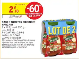 Intermarché PANZANI SAUCE TOMATES CUISINÉES offre