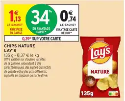 Intermarché Lay's Chips Nature offre